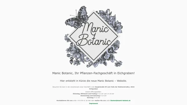 Website Screenshot: manic botanic - Manic Botanic - Date: 2023-06-23 12:06:32