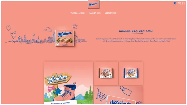 Website Screenshot: Manner Josef & Co AG - Home | Manner.com - Date: 2023-06-23 12:06:32