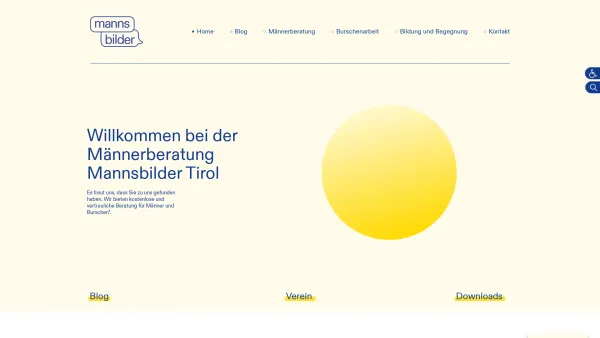 Website Screenshot: Männerzentrum Beratungsstelle f Mannsbilder Männerberatung Tirol Bildung und Begegnung - Mannsbilder - Date: 2023-06-23 12:06:32