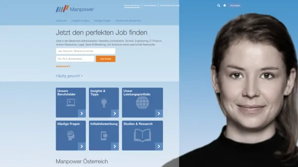 Website Screenshot: MANPOWER GmbH - Karriere | Jobs | Jobsuche | Stellenangebote | Manpower.at - Date: 2023-06-23 12:06:32