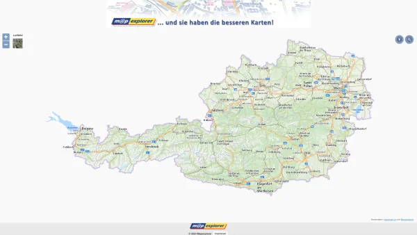 Website Screenshot: map explorer Information Systems GmbH - Mapexplorer.AT - Date: 2023-06-23 12:06:32
