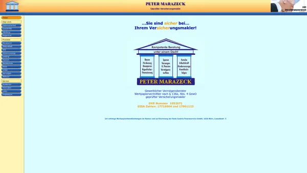 Website Screenshot: Peter Marazeck - Firma Marazeck - Date: 2023-06-23 12:06:32