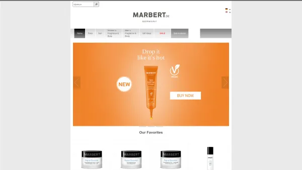 Website Screenshot: MARBERT AG - MARBERT Online Shop | Cosmetic products for women and men | http://www.marbert.de/en/home/ - Date: 2023-06-23 12:06:32