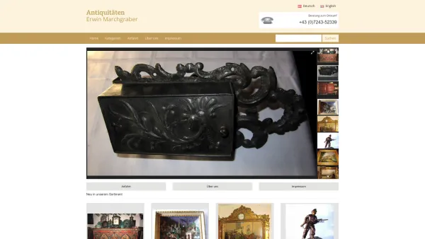 Website Screenshot: Antiquitäten Marchgraber - Antiquitäten Marchgraber - Date: 2023-06-23 12:06:32