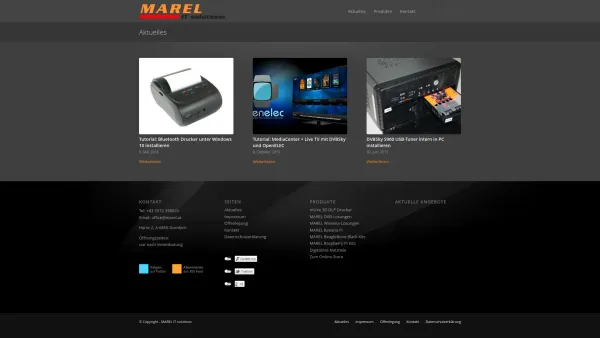 Website Screenshot: MAREL IT solutions - MAREL IT solutions - Computer Handel - Date: 2023-06-23 12:06:32