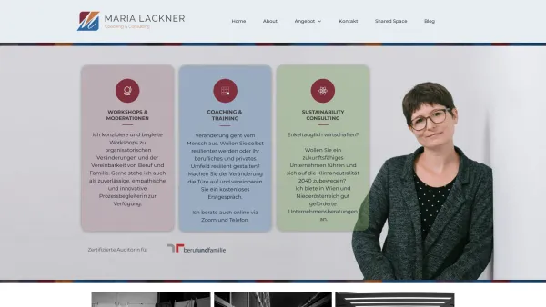 Website Screenshot: Maria Lackner Coaching and Consulting - Zukunft wird aus Mensch gemacht: Maria Lackner Coaching & Consulting - Date: 2023-06-23 12:06:35