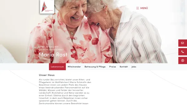 Website Screenshot: Alten und PflegeheMaria Rast Maria Schmolln - Date: 2023-06-23 12:06:35