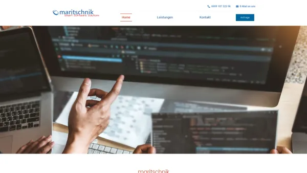 Website Screenshot: Maritschnik - EDV Dienstleistungen - maritschnik IT – Smart Software Solutions - Date: 2023-06-23 12:06:35