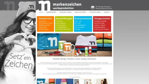 Website Screenshot: mz Werbeproduktion GmbH - START - Date: 2023-06-23 12:06:35