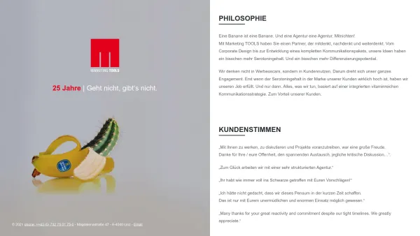 Website Screenshot: Marketing Tools Werbeagentur - Marketing TOOLS Linz - Date: 2023-06-14 10:43:42