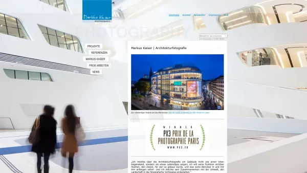 Website Screenshot: Markus Kaiser PHOTOGRAPHY - Wien, Graz, Linz, Innsbruck - Markus Kaiser Architekturfotografie - Date: 2023-06-23 12:06:35