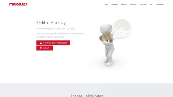 Website Screenshot: Ing. Peter bei MARKUZY ELEKTRO - Markuzy – Elektro Markuzy 1190 Wien - Date: 2023-06-23 12:06:35