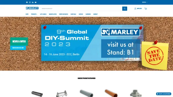 Website Screenshot: Marley Österreich GmbH - Marley Deutschland GmbH - Date: 2023-06-14 10:37:24