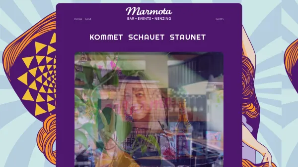 Website Screenshot: Marmota Nenzing/ Vorarlberg, Billard-, Dart-, Games & Musik-Cafe - Marmota BAR - Date: 2023-06-14 10:43:42