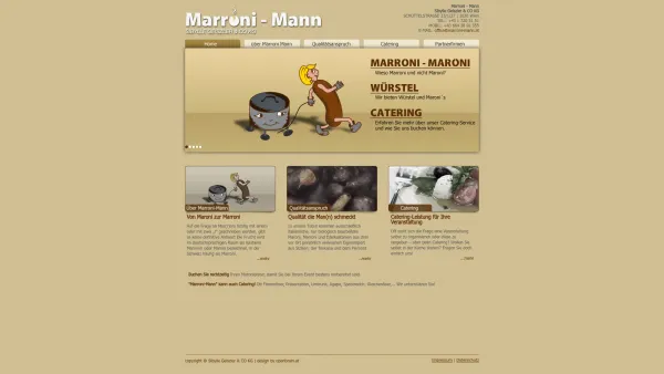 Website Screenshot: MARRONI-MANN Sibylle Geiszler Co MaroniMann-Index - MARRONI-MANN | MARONI, MARONIBRATER MIETEN, CATERING | Sibylle Geiszler & Co KG - Date: 2023-06-14 10:43:42