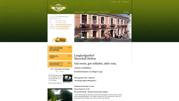 Website Screenshot: Gasthof Marschall Stuben Gutenbrunn Gasthof - Sommer - Date: 2023-06-23 12:06:38