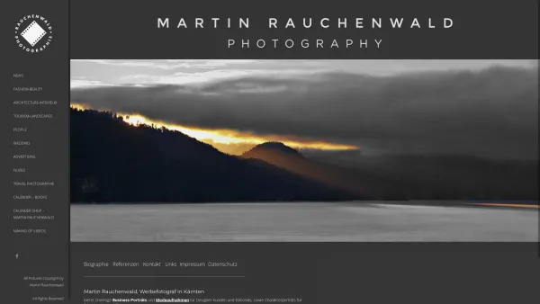 Website Screenshot: Martin Rauchenwald photography austria - Martin Rauchenwald Photographie - Mode-Werbung-Business-Architekturfotografie - Velden-Klagenfurt - Date: 2023-06-23 12:06:38