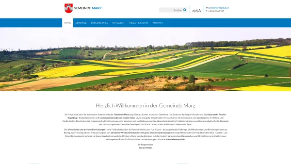 Website Screenshot: Gemeinde Marz - Home - Gemeinde Marz - Date: 2023-06-23 12:06:38