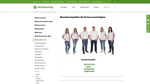 Website Screenshot: Maschinenring Ried im Innkreis - Willkommen beim Maschinenring | Maschinenring Ried - Date: 2023-06-23 12:06:38