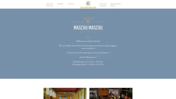 Website Screenshot: Maschu-Maschu Best Falafel In Town - Maschu Maschu | Oriental Food – Urban Feeling - Date: 2023-06-23 12:06:38