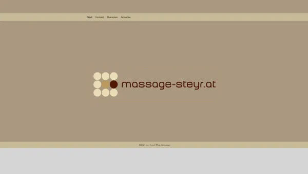 Website Screenshot: Josef Mayr Massage - Start | Josef Mayr Massage - Date: 2023-06-14 10:43:42