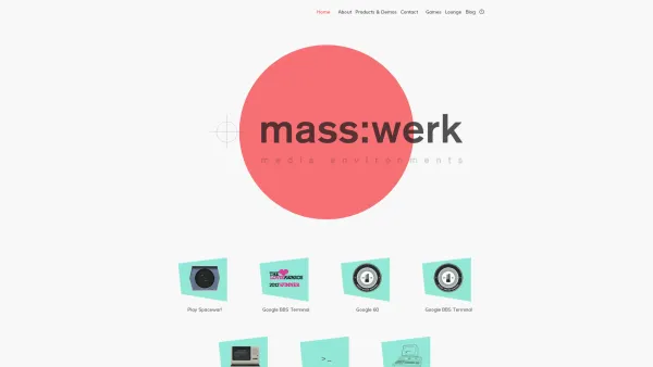 Website Screenshot: masswerk - media environments - mass:werk <home> - Date: 2023-06-14 10:43:44