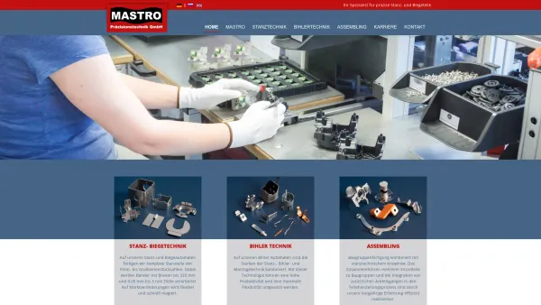 Website Screenshot: MASTRO Präzisionstechnik GmbH - Home - Mastro - Date: 2023-06-23 12:06:41