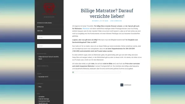 Website Screenshot: Noks Matratzen Handels GmbH - Datratzen Mann - Der Matratzen Profi - Date: 2023-06-14 10:43:44