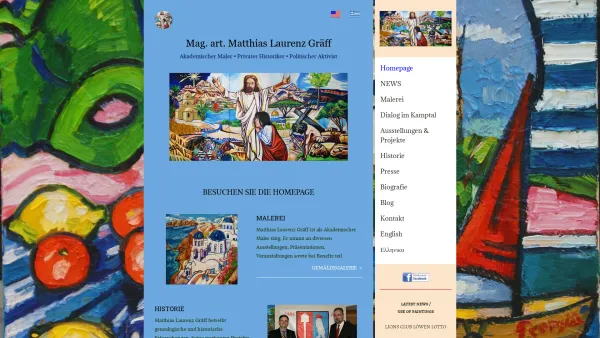 Website Screenshot: Mag. art. Matthias Laurenz Gräff, akademischer Maler - Mag. art. Matthias Laurenz Gräff - Offizielle Webseite - Date: 2023-06-23 12:06:41