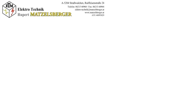 Website Screenshot: Elektro Technik Matzelsberger - :: Matzelsberger :: - Date: 2023-06-14 10:43:44