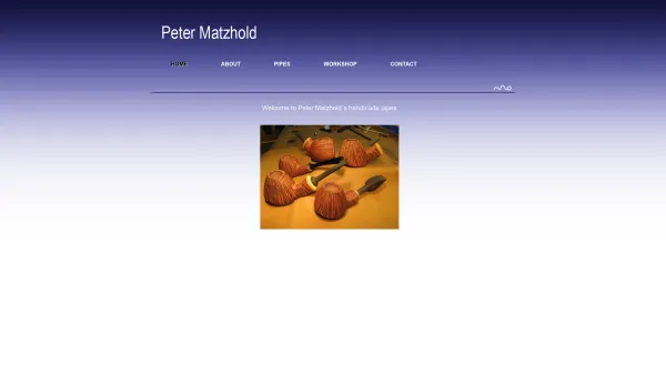 Website Screenshot: Peter Matzholds handmade pipes - HOME - Date: 2023-06-14 10:43:44