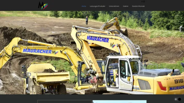 Website Screenshot: MAURACHER Transporte und Urlaub! - Mauracher Erdbau und Transport GmbH - Date: 2023-06-23 12:06:44