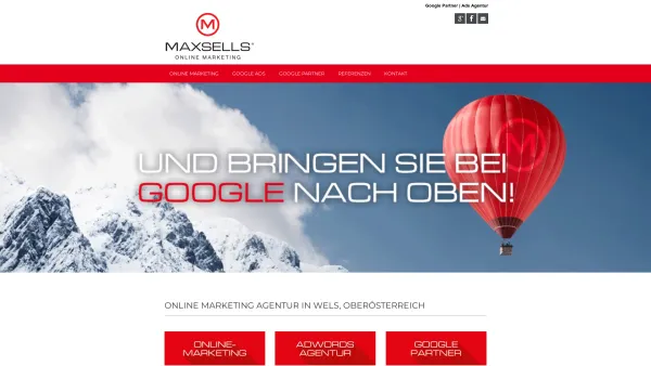 Website Screenshot: MAXSELLS Online Marketing Werbeagentur Wels, Markus Hochsteiner - Online Marketing Agentur in Wels OÖ. - MAXSELLS™ - Date: 2023-06-23 12:06:44