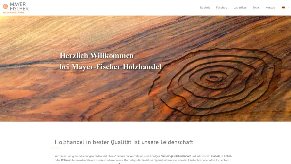 Website Screenshot: Mayer Holzhandel Import-Export GmbH Holz Holzgroßhandel Internationaler Holzhandel - Mayer-Fischer Holzhandel | Robinienholz, Fassholz uvm. - Date: 2023-06-14 10:43:44