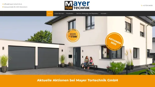 Website Screenshot: Helmut BestDesign Internet GmbH - Tore & Türen - Mayer Tortechnik GmbH - Date: 2023-06-23 12:06:44