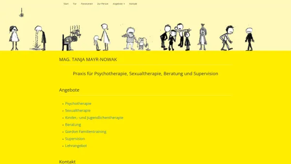Website Screenshot: mayr-nowak.at - Start (Mag. Tanja Mayr-Nowak Psychotherapie, Sexualtherapie, Beratung, Supervision) - Date: 2023-06-23 12:06:44
