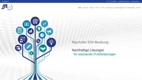 Website Screenshot: Gerhard Mayrhofer EDV-Beratung und Schulungen - Mayrhofer IT - Date: 2023-06-23 12:06:47