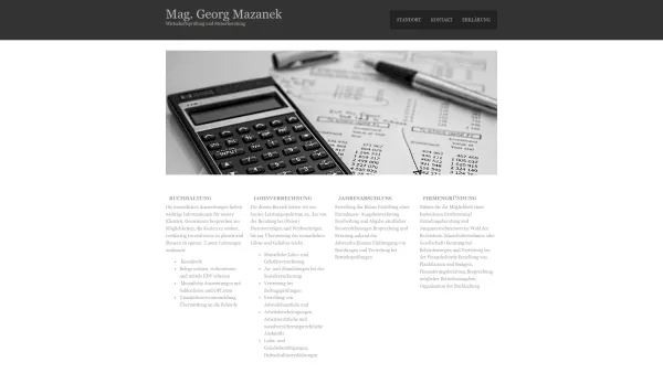 Website Screenshot: auf der DomaMAZANEK.NET - Wirtschaftsprüfung und Steuerberatung - Date: 2023-06-15 16:02:34