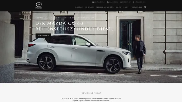 Website Screenshot: Mazda Austria GmbH - Mazda Austria: Willkommen - Date: 2023-06-14 10:43:44