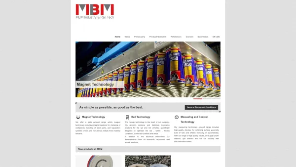 Website Screenshot: MBM Industrietechnik - MBM Industry & Rail Tech GmbH MBM Industry & Rail Tech - Date: 2023-06-23 12:06:47