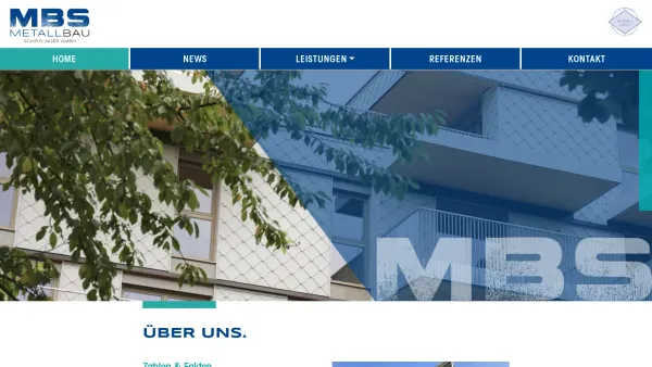 Website Screenshot: MBS Metallbau Scheiflinger Index - Home - mbs-stahlbau - Date: 2023-06-23 12:06:47