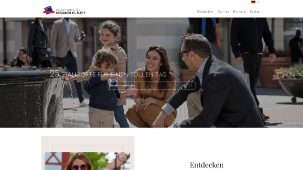 Website Screenshot: McArthurGlen Designer Outlet Parndorf - Designer-Marken bis zu 70 % weniger | McArthurGlen Designer Outlets - Date: 2023-06-23 12:06:47