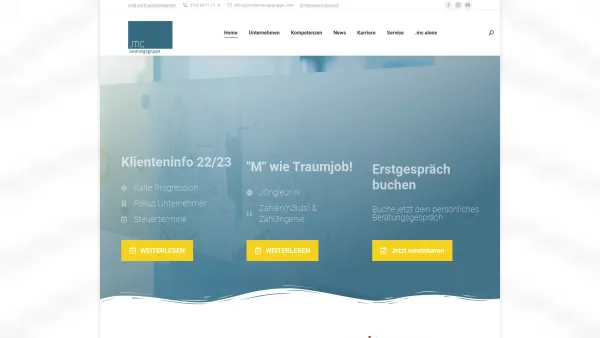 Website Screenshot: mc Beratungsgruppe - .mc Beratungsgruppe – Die modernste Steuerberatung Österreichs! - Date: 2023-06-23 12:06:47