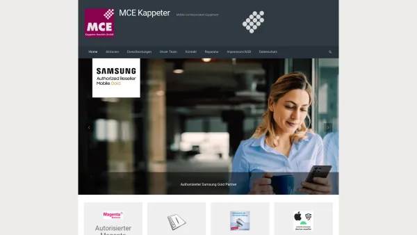 Website Screenshot: MCE M. Kappeter KEG - MCE Kappeter - Mobile Communication Equipment - Date: 2023-06-23 12:06:47