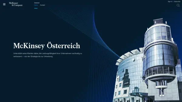 Website Screenshot: McKinsey Company Vienna Office - Österreich | McKinsey & Company - Date: 2023-06-23 12:06:47