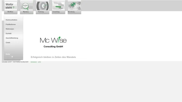 Website Screenshot: Mc Wise Consulting Ihr Erfolgsberater - McWise Consulting GmbH - Date: 2023-06-23 12:06:47