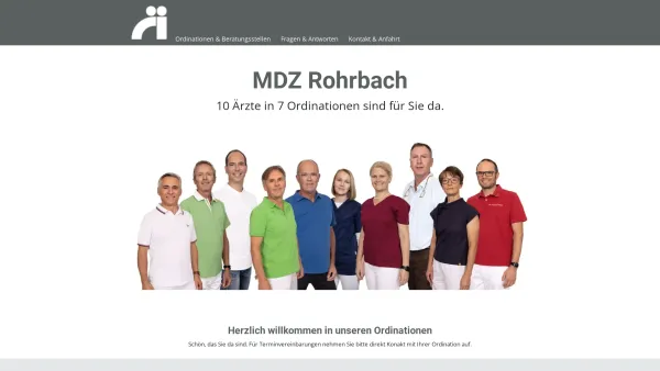 Website Screenshot: Bes Thomas Dr. MDZ Rohrbach - MDZ Rohrbach - Gesundheitszentrum in Rohrbach-Berg - Date: 2023-06-23 12:06:49