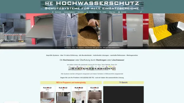 Website Screenshot: Hochwasserschutz Michael Edinger - ME Hochwasserschutz - Date: 2023-06-14 10:43:47
