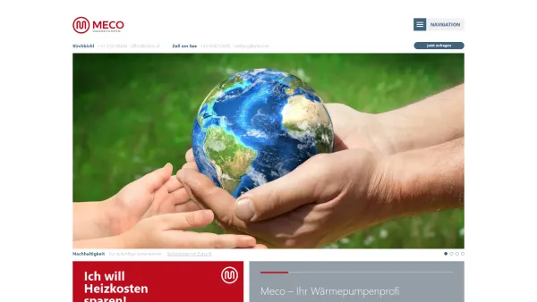 Website Screenshot: MECO Erdwärme GMBH - MECO Erdwärme - Wärmepumpen effizient nutzenMeco Erdwärme, Meco Wärmepumpen, Tirol, Salzburg - Date: 2023-06-23 12:06:49