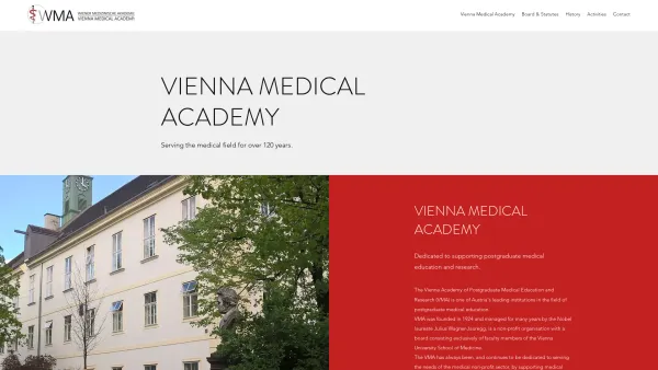 Website Screenshot: Kongreßbüro-Wiener Med Akademie f ärztl Vienna Medical Academy Congress Office - Vienna Medical Academy | www.medacad.org - Date: 2023-06-23 12:06:49